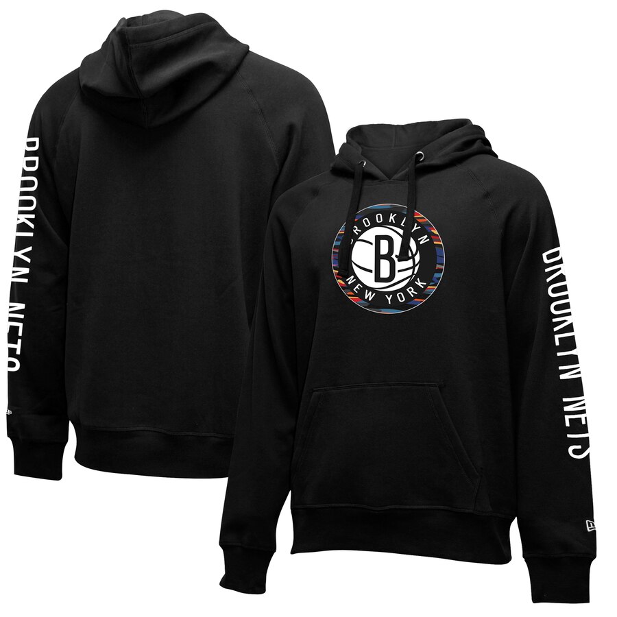 NBA Brooklyn Nets New Era 201920 City Edition Pullover Hoodie Black